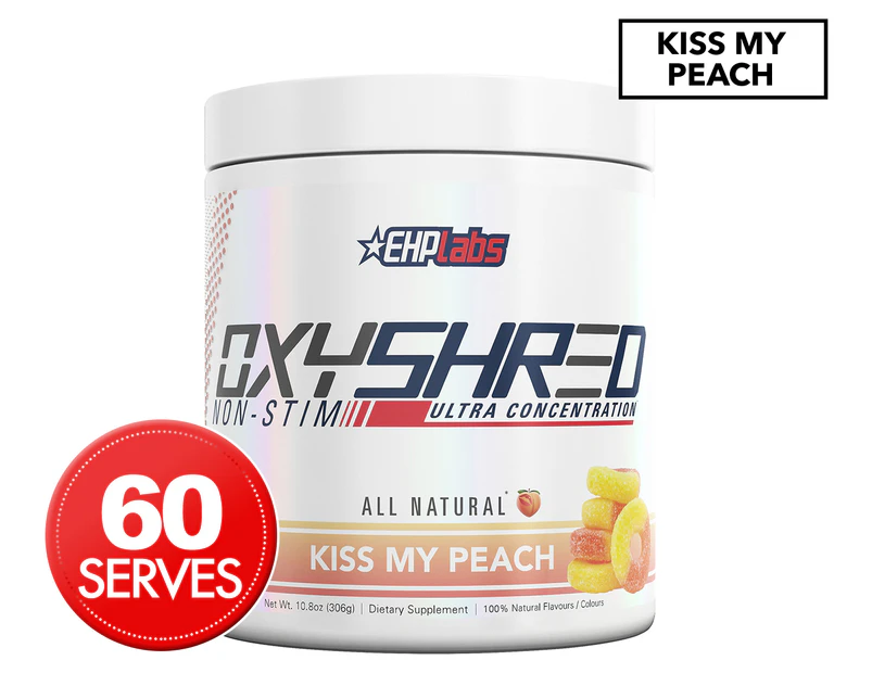 EHP Labs OxyShred Non-Stim Fat Burner Kiss My Peach 306g