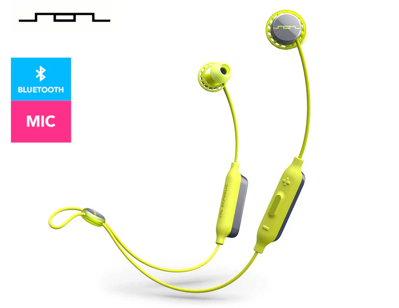 SOL Republic Relays Sport Wireless Headphones - Lemon Lime