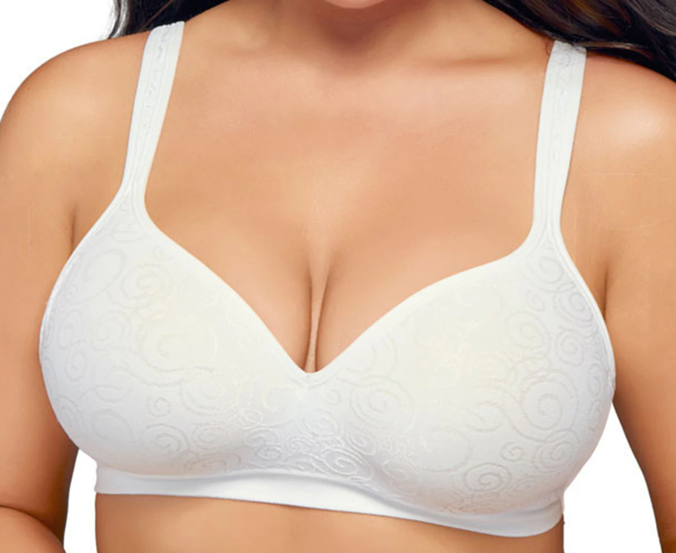 Playtex Women's Comfort Revolution Swirl Bra - White