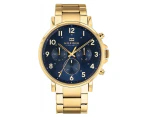 Tommy Hilfiger Men's 46mm Daniel Stainless Steel Watch - Blue/Gold