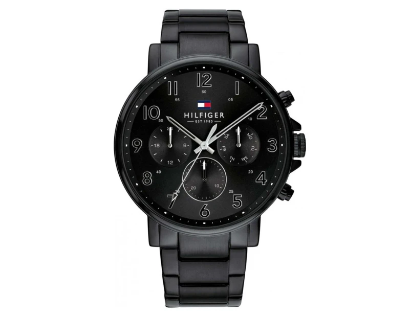 Tommy Hilfiger Men's 46mm Daniel Stainless Steel Watch - Black