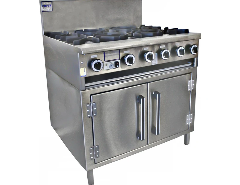 Complete Commercial Cha Siew Oven Ranges - 4 burner with 300mm Grill Plate  Complete Commercial Equipment - Silver