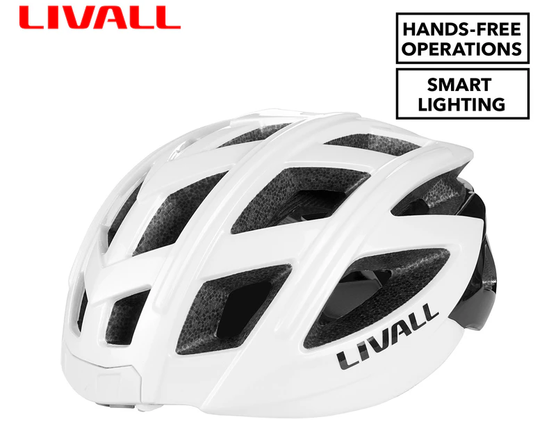 Livall Bling Road Bike Smart Helmet - Ivory White BH60SE