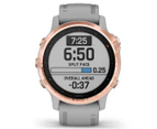 Garmin 42mm Fēnix 6S Sapphire Edition GPS Smartwatch - Rose Gold/Powder Grey