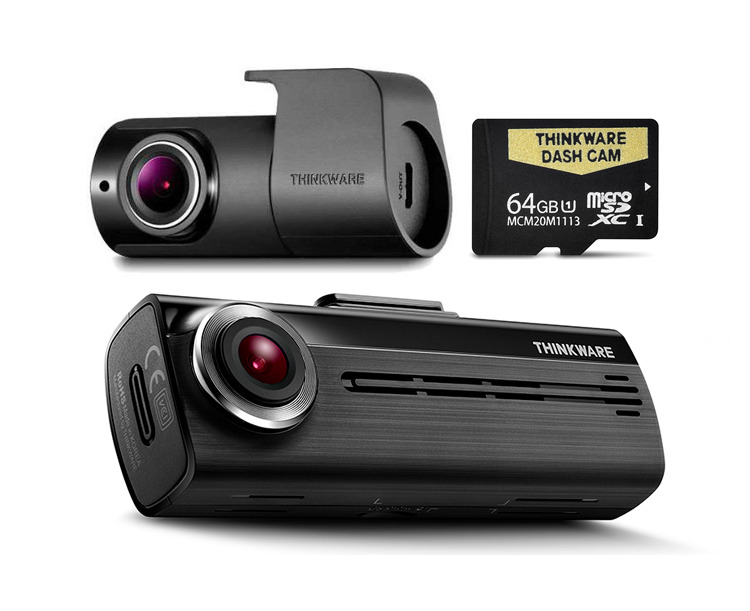 Thinkware F200 PRO Full HD 1080P WiFi Dash Cam Front & Rear Cam, 32GB, Hardwiring 