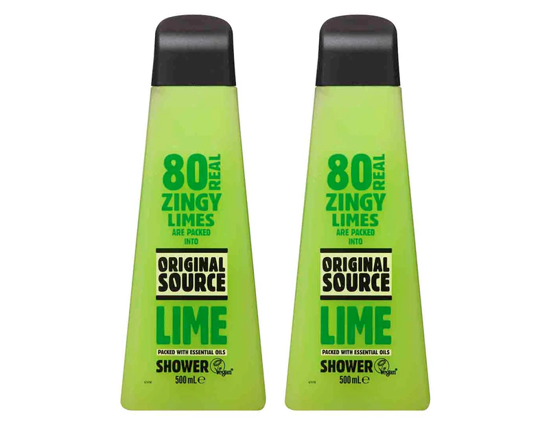 2 x Original Source Shower Gel Lime 500mL