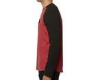 Fox Men's Strap Airline Long Sleeve Tee / T-Shirt / Tshirt - Rio Red