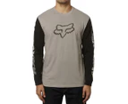 Fox Men's Victory Airline Long Sleeve Tee / T-Shirt / Tshirt - Steel Grey