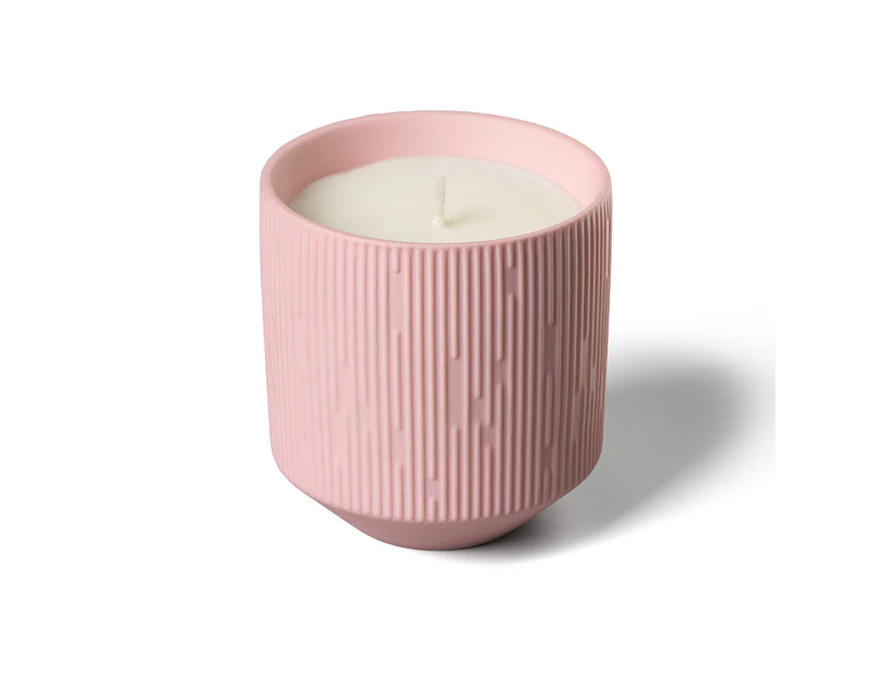 Aery Living : Clay Ceramic Plant Pot Candle - Pink Jasmin & Lemon