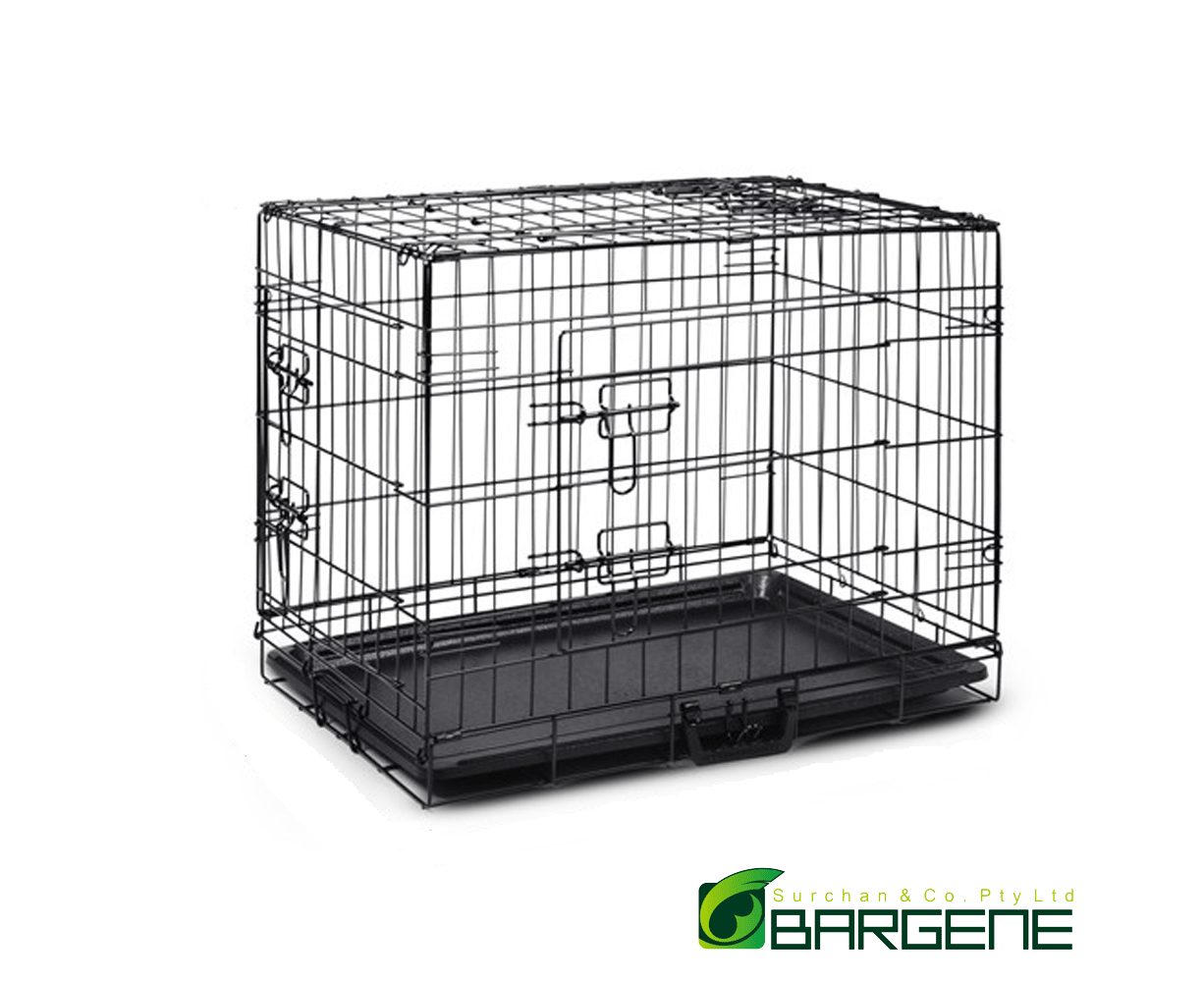 42" Portable Pet Dog Cage Collapsible Metal Crate Kennel