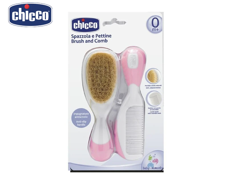 Chicco Brush & Comb Haircare Set - Pink