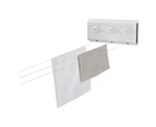 Leifheit Retractable Clothes Washing Line Hanging Laundry Wall Dryer 3-Line Rollfix 150
