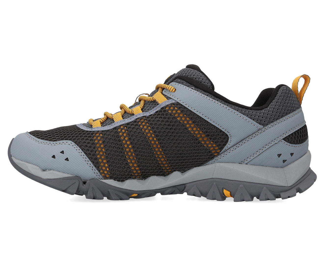Merrell Men's Riverbed 2 Hiking Trail Shoes - Granite/Gold | Catch.com.au