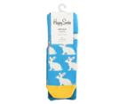 Happy Socks Baby/Kids' Bunny Anti-Slip Socks 2-Pack - Blue/Multi