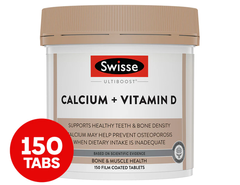 Swisse Ultiboost Calcium & Vitamin D 150 Tabs