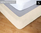 Apartmento Stretch Valance Single Bed Base Cover - Ivory