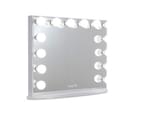 Large Frameless Hollywood Makeup Mirror with LED Lights & Sensor Touch Dimmer (White) 1