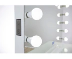 XL Frameless Hollywood Makeup Mirror with Dimmable LED Lights with Bluetooth Speaker (White)
