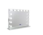 XL Frameless Mirrored Hollywood Makeup Mirror with Dimmable LED Lights with Bluetooth Speaker 1