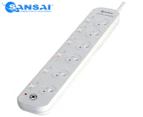 Sansai 6-Outlet Power Board w/ Surge Protector