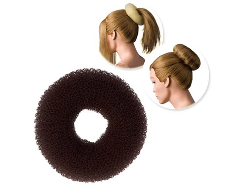 DRESS ME UP   Medium Hair Donut 9.5cm/1.5cm Hole - Brown