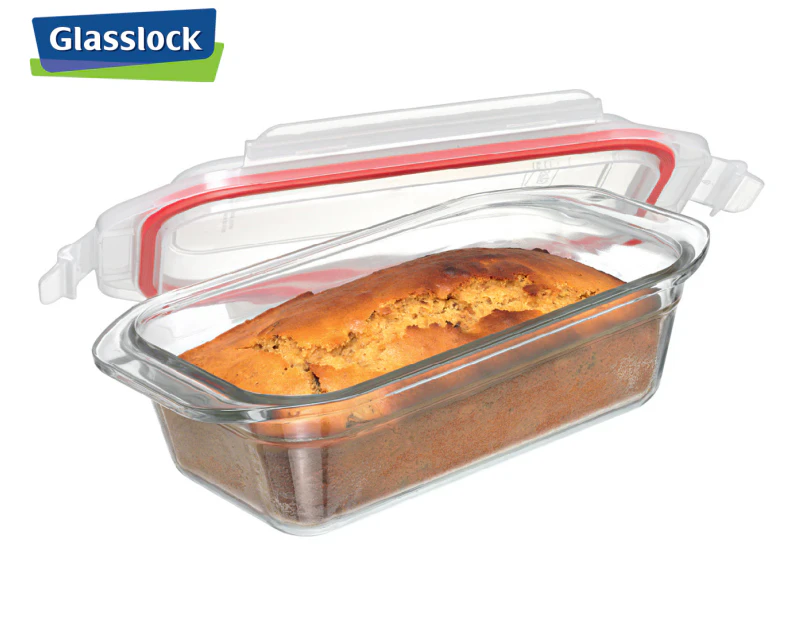 Glasslock 1.7L Rectangle Oven Safe Glass Container w/ Snaplock Lid