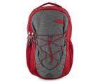 The North Face 29L Jester Backpack - Dark Grey Heather/Cardinal Red