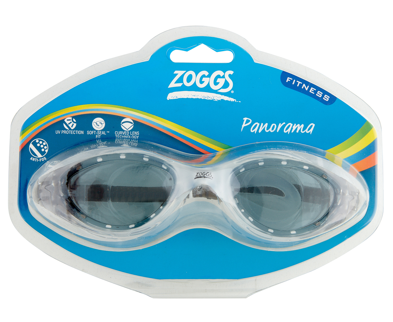 Zoggs Adult Panorama Swimming Goggles - Grey/White | Catch.co.nz