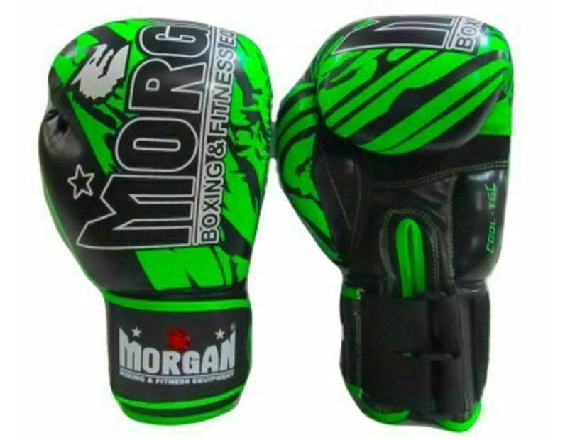 MORGAN BKK Ready Boxing & Muay Thai Gloves (8-12-16oz) - Fluro Green