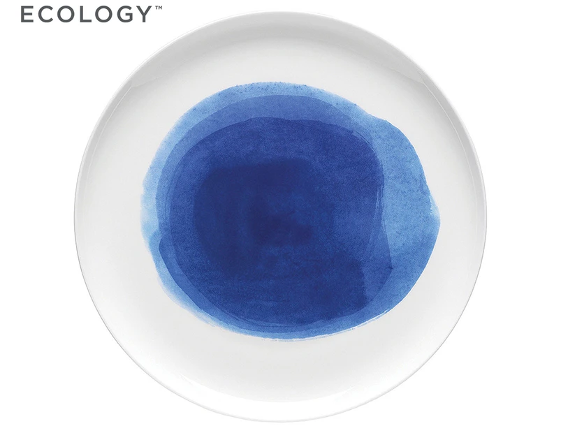 Ecology 27cm Watercolour Ocean Dinner Plate - Blue/White