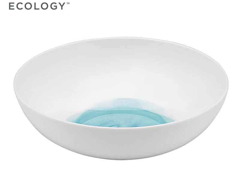 Ecology 18.5cm Watercolour Bowl - Aqua/White