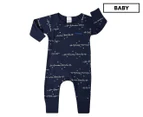 Bonds Baby Newbies Cozysuit - Navy/White