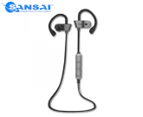Sansai Bluetooth Wireless Sport Wrap-Around Earphones - Black/Grey