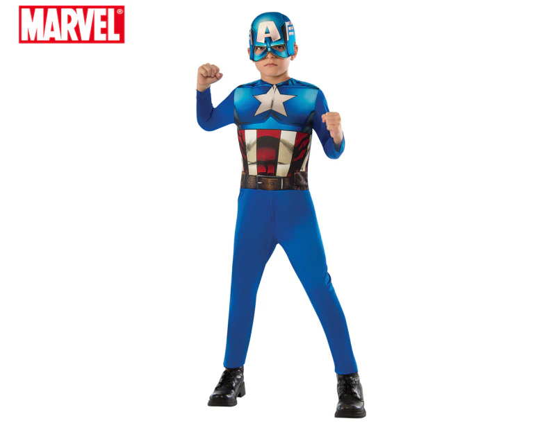 Marvel Kids' Captain America Classic Hero Costume - Multi