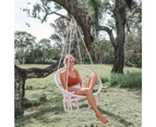 Madrid Macrame Hanging Chair Swing - Cream