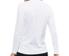 Champion Women's Script Long Sleeve Tee / T-Shirt / Tshirt - White