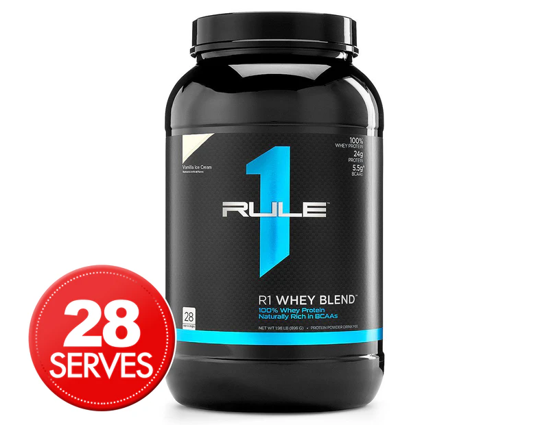 RULE 1 R1 Whey Protein Blend 28 Servings Vanilla Ice Cream 896g