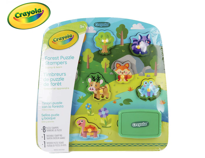 Crayola 10-Piece Forest Puzzle Stampers Set