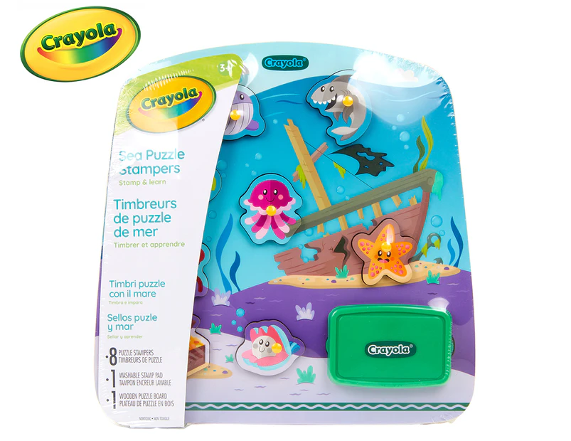 Crayola 10-Piece Sea Puzzle Stampers Set