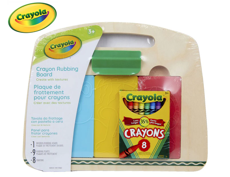 Crayola 18-Piece Crayon Rubbing Board Set