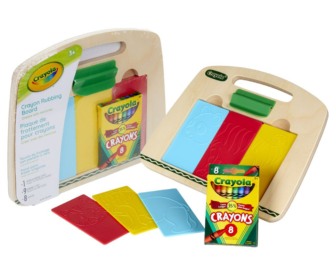 Crayola 18-Piece Crayon Rubbing Board Set