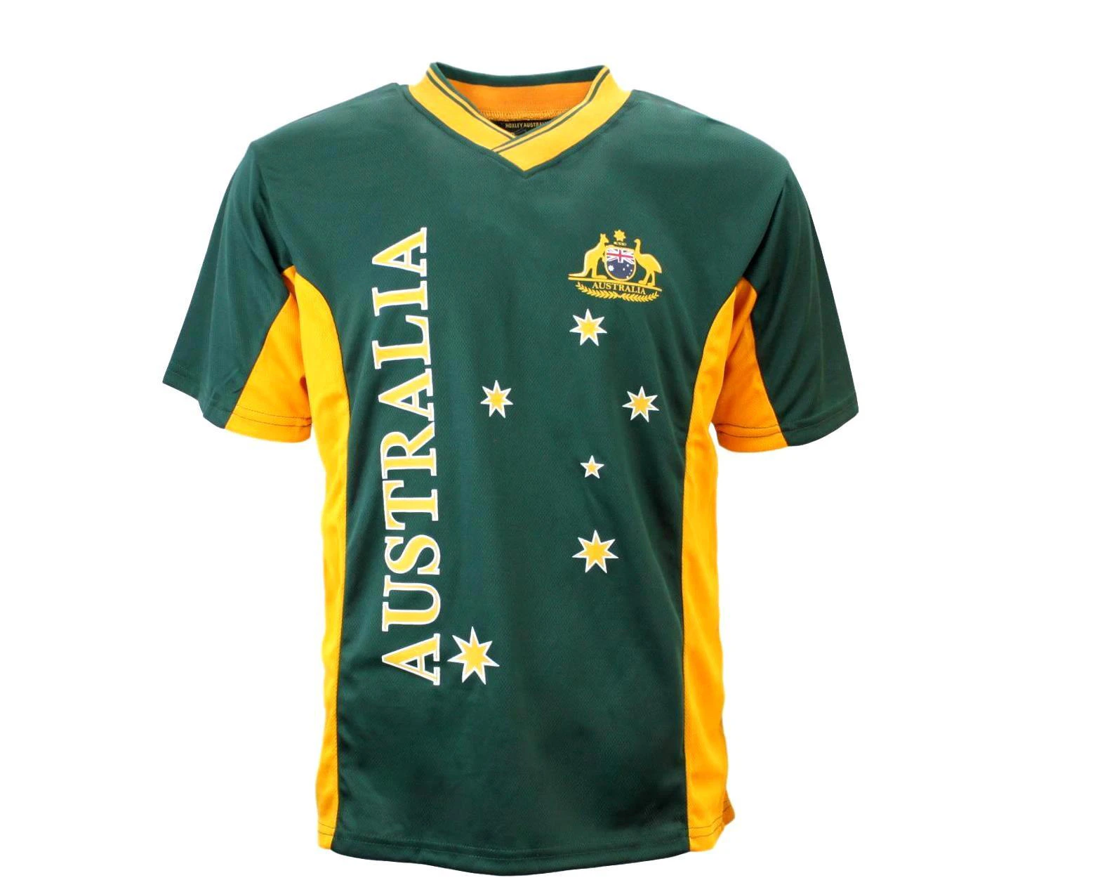 Adults Mens Sports Soccer  Football Rugby Jersey T Shirt Australia Souvenir - Green