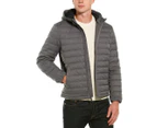 Brooks Brothers Men's  Quilted Down Bomber Jacket - Grey