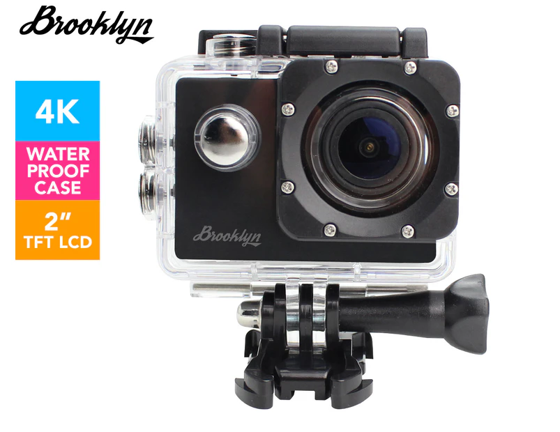 Brooklyn 4K Action Camera w/ Full Accessory Kit