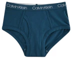 Calvin Klein Boys' Stretch Cotton Briefs 3-Pack - Delphinium Blue/Majolica Blue/Rugby Blue
