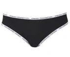 French Connection Women's Logo Bikini Briefs 3-Pack - Black/Grey/White