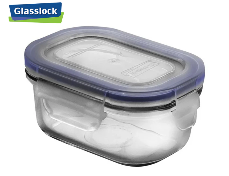 Glasslock 150mL Rectangle Tempered Glass Food Container w/ Snaplock Lid