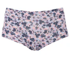 French Connection Women's Boyshort Briefs 3-Pack - Blue/Light Pink/Floral
