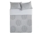 KAS Sitra King Bed Quilt Cover Set - Denim