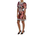 Dolce & Gabbana Multicolor Sequined Crepe Mini Dress Women Clothing Dresses
